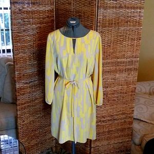TAHARI Belted Dress